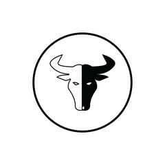 Bull horn logo and symbol template icons app