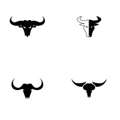 Bull horn logo and symbol template icons app