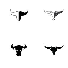 Bull horn logo and symbol template icons app