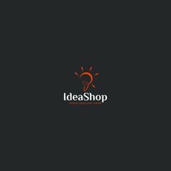 Idea Shop , logo for your shop online and offline
