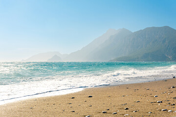 seascape on a windy sunny day