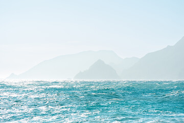 seascape on a windy sunny day