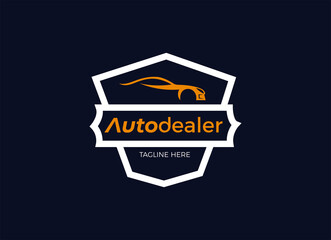 Cars dealer, automotive, autocar logo design inspiration. 