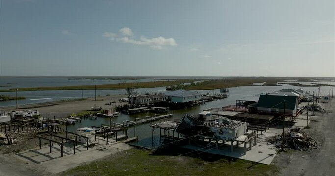 Pointe Aux Ch&ecirc;ne, Louisiana post hurricane Ida
