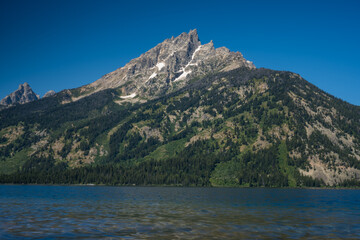 Teton Peak Across Jenny Lake