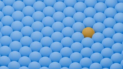 abstract image of circle background in blue toned. 3d illustration