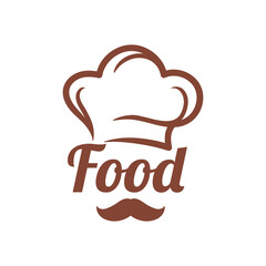 chef logo. restaurant logo. vector icon.