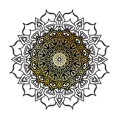 Vector round abstract circle. Luxury Mandala style