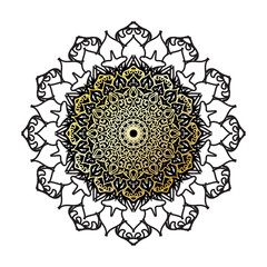 Vector round abstract circle. Luxury Mandala style
