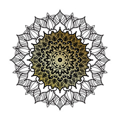Vector round abstract circle. Luxury Mandala style