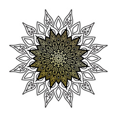 Vector round abstract circle. Luxury Mandala style