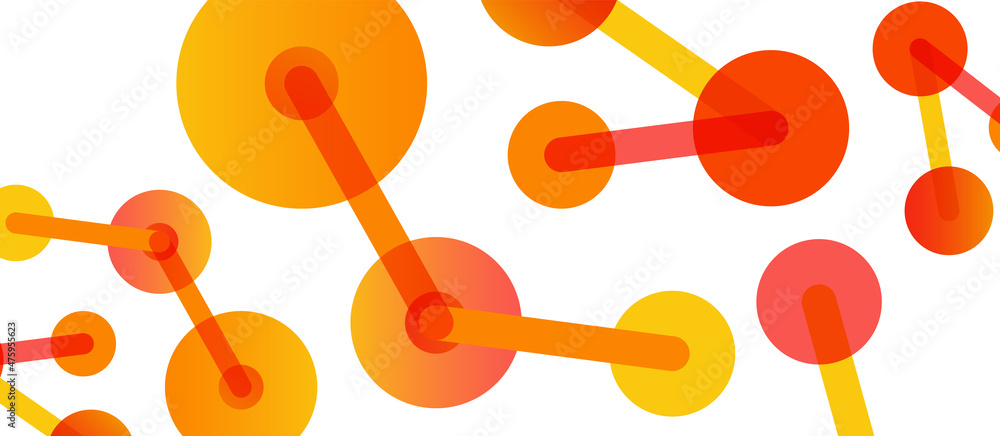 Aufkleber network concept abstract background. dots connection. big data idea. business template for wallpaper