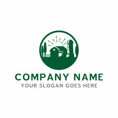 farm logo , agriculture logo vector