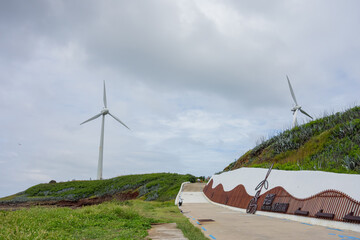 Overcast landscape of the Penghu Island
