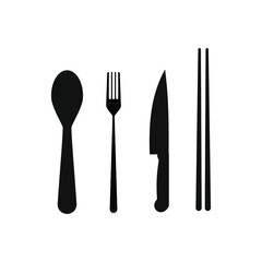 tableware icon on white background