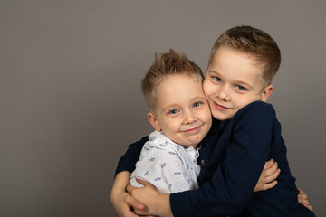 Two young  boys