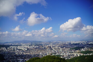 Fototapeta premium 관악산, Gwanak mountain, Seoul, Republic of Korea
