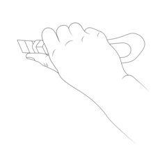 Snap-off blade utility knife.