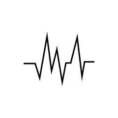 Hearbeat Pulse Icon Vector Illustration Logo Template