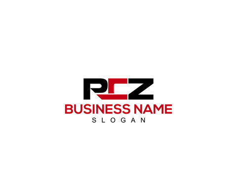 Classic PCZ Logo, Letter PC logo icon concept with creative font design
