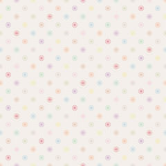 Seamless pattern. Beautiful color flowers. Vector illustration