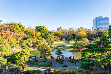 【東京都】特別名勝 秋の六義園渡月橋