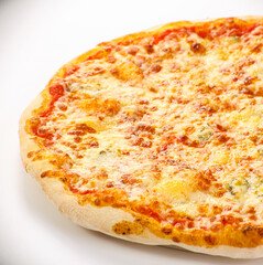 Italian traditional Pizza four cheeses