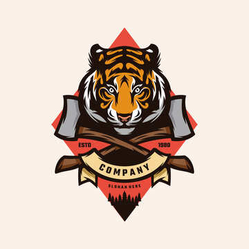 Illustration vector graphic of Tiger, good for logo design