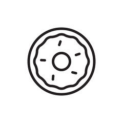 doughnut icon vector design templates white on templates