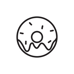 Fototapeta premium doughnut icon vector design templates white on templates
