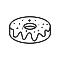 doughnut icon vector design templates white on templates