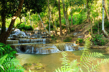Sufficiency Waterfall or Thai language  was “popeang” between Mae Kae and Gao fu  waterfall ...