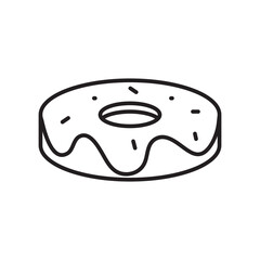 doughnut icon vector design templates white on templates