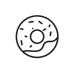 doughnut icon vector design templates white on templates