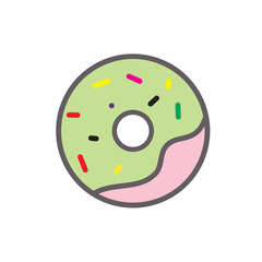 doughnut icon vector design templates white on templates