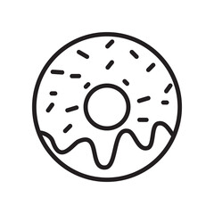 doughnut icon vector design templates white on templates