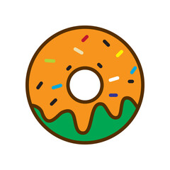 doughnut icon vector design templates white on templates