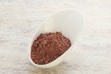 Natural organic cocoa powder for culinary
