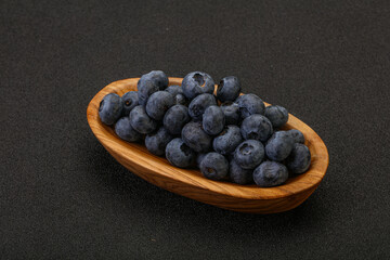 Ripe sweet tasty blueberries heap