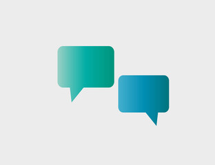 Bubble speech, chat. Vector illustration. Flat design.