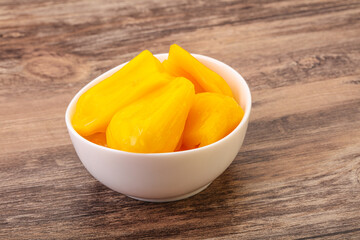 Canned Jackgruit in the bowl