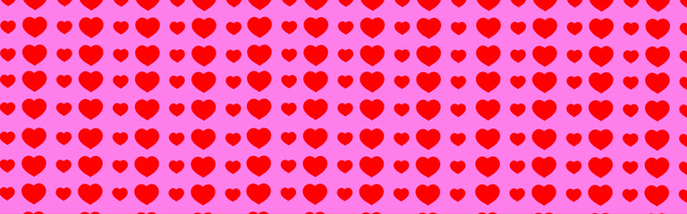 Cute Valentine Hearts Seamless Pattern
