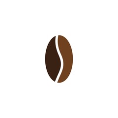 coffee bean icon vector illustration template