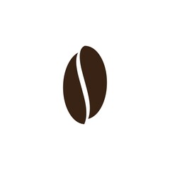 coffee bean icon vector illustration template