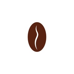 coffee bean icon vector illustration template