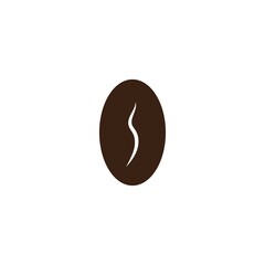 coffee bean icon vector illustration template