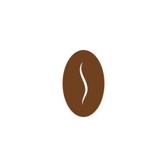 coffee bean icon vector illustration template