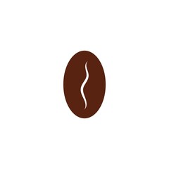 coffee bean icon vector illustration template