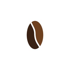 coffee bean icon vector illustration template