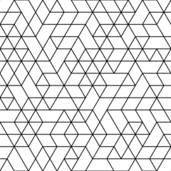 Gardinen Nahtloser Hintergrund für Ihre Designs. Moderne Vektorverzierung. Geometrisches abstraktes Schwarzweiss-Muster © Fine Art Studio